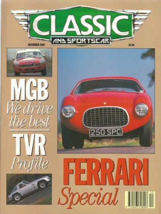 CLASSIC & SPORTSCAR 1989 DEC - FERRARI Spl, MGB, TRV, L-TYPE